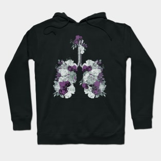 Lung Anatomy / Cancer Awareness 12 Hoodie